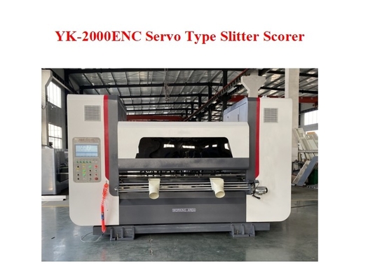 YK-2000 ENC ความเร็ว 250m/min เครื่องสลิตเตอร์แบบเซอร์โวสําหรับสายการผลิตกระดาษกรวย