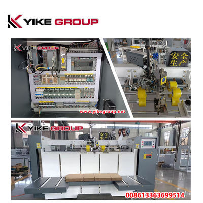 YIKE GROUP 2000mm เครื่องเย็บกล่องลวดครึ่งอัตโนมัติ