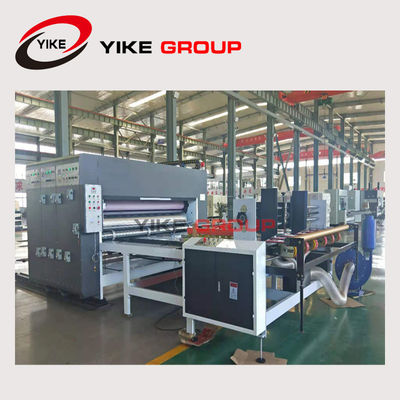 China YIKE Chain Type กระดาษลูกฟูกแบบสองสี Slotting เครื่องรวม