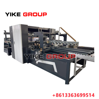 อัตโนมัติกล่อง Folder Gluer เครื่องกับ PP Strapping เครื่องทํากล่องกล่อง