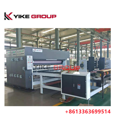 YK-1424 Chain Feeder 2 สี เครื่องพิมพ์ Flexo เครื่องทํากล่องทอ