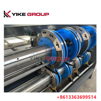 YK-1424 Chain Feeder 2 สี เครื่องพิมพ์ Flexo เครื่องทํากล่องทอ