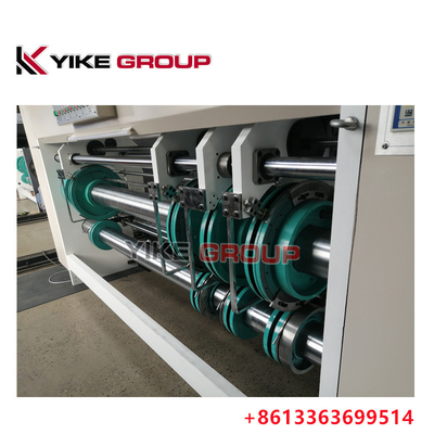 YK-1424 Chain Feeder 2 สี เครื่องพิมพ์ Flexo เครื่องทํากล่องทอ