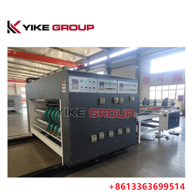 YK-1424 Chain Feeder 2 สี เครื่องพิมพ์ Flexo เครื่องทํากล่องทอ