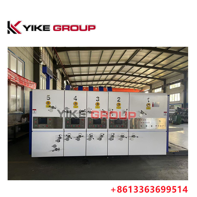 YK-1426 เครื่องพิมพ์แบบ Lead Edge Flexo Printer Slotter Die Cutter Machine สําหรับการทํากล่องกล่อง