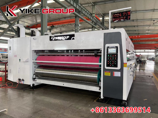 เครื่องพิมพ์เฟล็กโซ 4 สี YKHS-1426 พร้อม Slotter และ Die Cutting