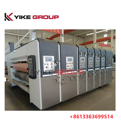 900x2200mm เครื่องพิมพ์ Flexo Slotter เครื่อง 150 ชิ้น / นาทีสำหรับการพิมพ์กล่องกระดาษแข็ง