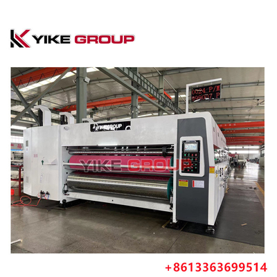 YK-1224 150 ชิ้น/นาที เครื่องพิมพ์ Flexo 4 สี เครื่องสล็อตเตอร์ เครื่องทํากล่องกล่อง