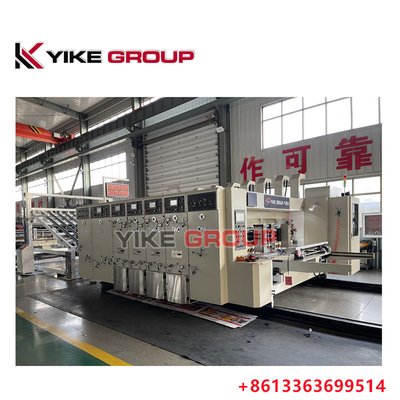 YIKE GROUP เครื่องพิมพ์อัตโนมัติ Flexo Slotter เครื่องตัด Die เครื่อง 200pcs/min