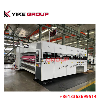YIKE GROUP เครื่องพิมพ์อัตโนมัติ Flexo Slotter เครื่องตัด Die เครื่อง 200pcs/min
