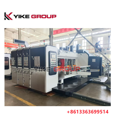 เครื่องพิมพ์ความเร็วสูง Flexo เครื่องสล็อตสําหรับกล่องกล่องการ์ตูน ผลิต 120-150 แผ่น / นาที