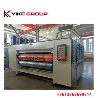 เครื่องพิมพ์ความเร็วสูง Flexo เครื่องสล็อตสําหรับกล่องกล่องการ์ตูน ผลิต 120-150 แผ่น / นาที