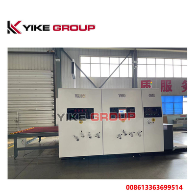 เครื่องพิมพ์ความเร็วสูง Flexo เครื่องสล็อตสําหรับกล่องกล่องการ์ตูน ผลิต 120-150 แผ่น / นาที