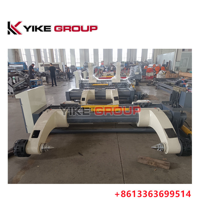 YK-1600 ZJ-V5B ไฮดรอลิกไร้หลอด Mill Roll Stand สําหรับเส้นกระดาษกระดาษกระดาษกระดาษ