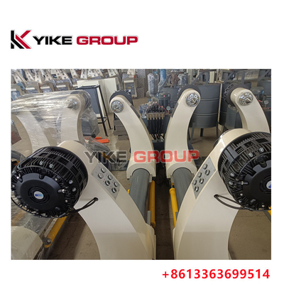 YK-1600 ZJ-V5B ไฮดรอลิกไร้หลอด Mill Roll Stand สําหรับเส้นกระดาษกระดาษกระดาษกระดาษ