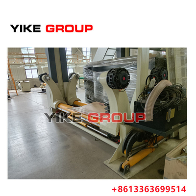 ความกว้าง 2200 มิลลิเมตร ปลดลมไฮดรอลิกไร้ shaftless Mill Roll ยืนสําหรับโรงงานกระดาษ corrugated