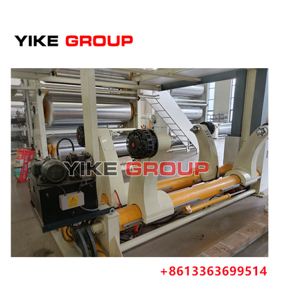ความกว้าง 2200 มิลลิเมตร ปลดลมไฮดรอลิกไร้ shaftless Mill Roll ยืนสําหรับโรงงานกระดาษ corrugated