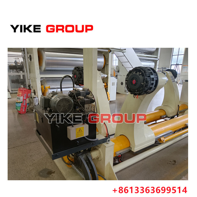 ความกว้าง 2200 มิลลิเมตร ปลดลมไฮดรอลิกไร้ shaftless Mill Roll ยืนสําหรับโรงงานกระดาษ corrugated