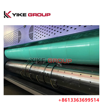 ขนาดการพิมพ์สูงสุด 1450X2500 อัตโนมัติ Lead Edge Flexo 3 สี Slotter Diecutter เครื่อง