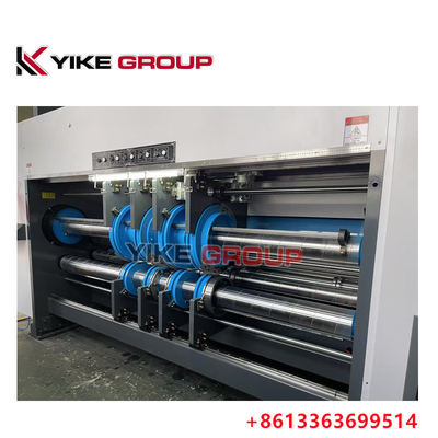 ขนาดการพิมพ์สูงสุด 1450X2500 อัตโนมัติ Lead Edge Flexo 3 สี Slotter Diecutter เครื่อง